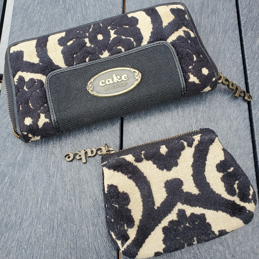 Cake by petunia pickle bottom wallet & coin purse